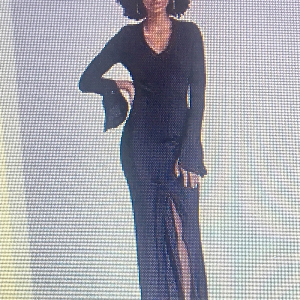 Venus Flounce Sleeve Sweater Dress